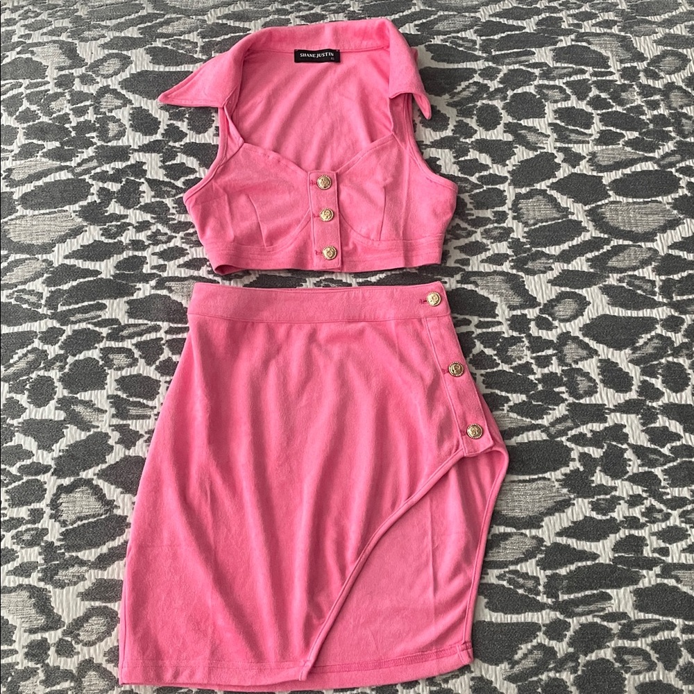 Pink Skirt Set Soothing Arch Set Pink Shane Justin